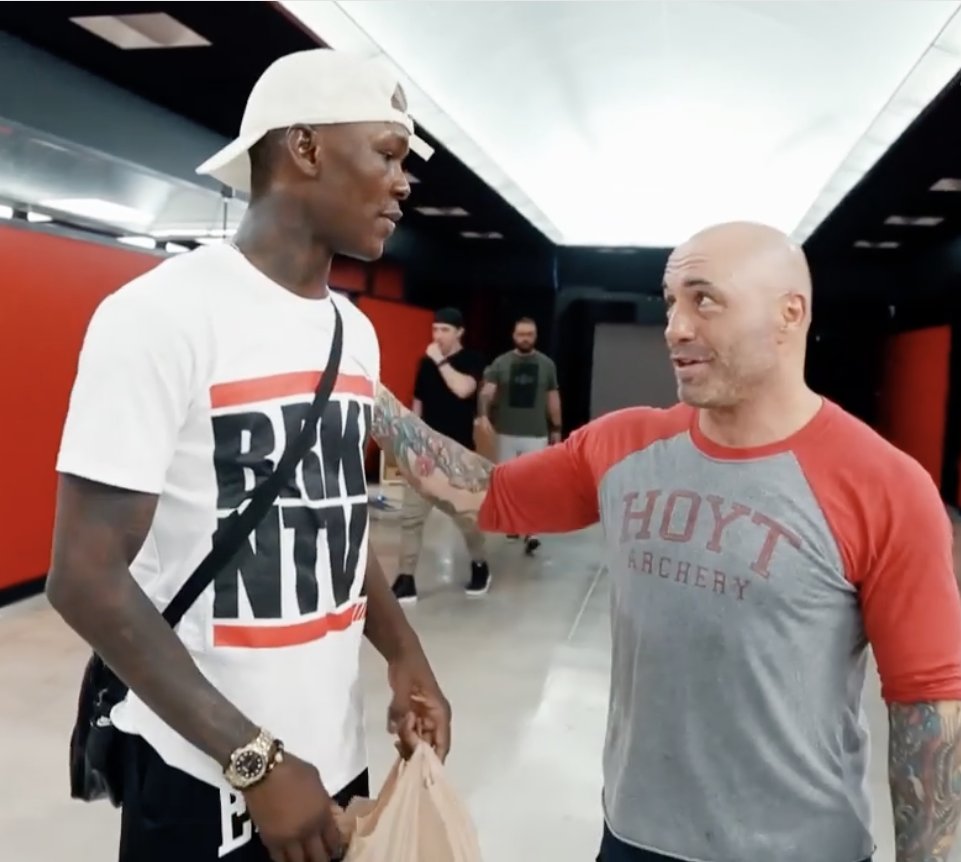 MMAHistoryToday's tweet photo. "I'm black, I can take this one. Joe Rogan is one of the nicest, coolest, and most humble people in the game".

- Israel Adesanya on Joe Rogan https://t.co/VOOTNn99wE