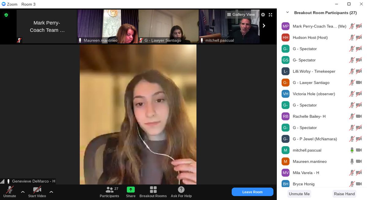 PerryWhs's tweet image. Today @WeehawkenTSD #MockTrial Defense team competed @NJStateBar @NJStateBarFdn. Wonderful effort against a well-prepared @TheHudsonSchool team. The Prosecution team is on the docket for next week! #WeeWork @RobFerullo4 @StefanieCirill1 @DeStefanoEDU @FAmato53 @EricCrespoEDU