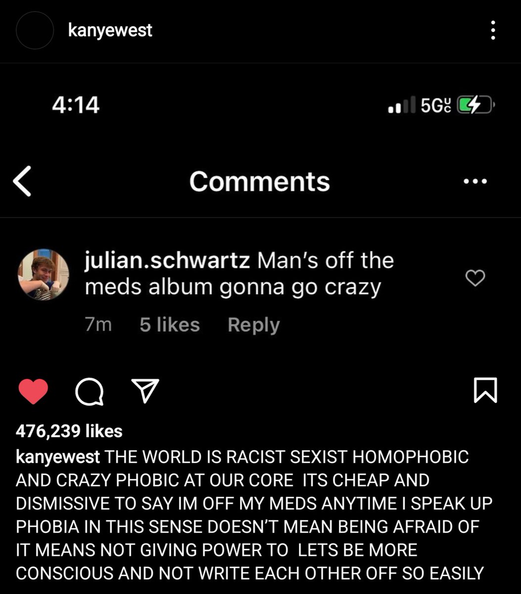 iThinkVeryHot's tweet photo. @kingwow Kanye got beef with julian too. He the greatest https://t.co/jHGuEzo9Ll