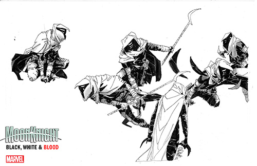 PREVIEWSworld's tweet photo. Hickman and Bachalo Join MOON KNIGHT: BLACK, WHITE &amp; BLOOD #1! https://t.co/Pq7VaMYMHf https://t.co/3uqGSBP1nq