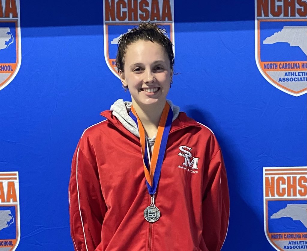 Congratulations Molly!!! <a href="/NCHSAA/">NCHSAA</a> Women’s 100 Fly 2nd Place <a href="/sabreswimdive/">SM Swim & Dive</a>