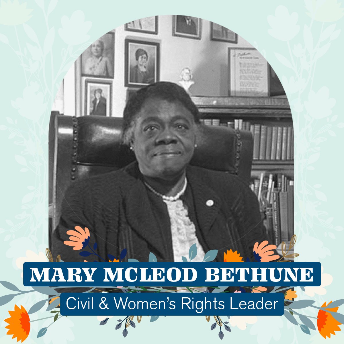 RedCrossCasc's tweet photo. Meet Mary McLeod Bethune, whose dedication to academics and equality helped expand opportunities at the Red Cross to African Americans. Thank you Mary, your contributions were essential to our history. #BlackHistoryMonth #RedCrossHistory #TBT https://t.co/3iCJjlttOv