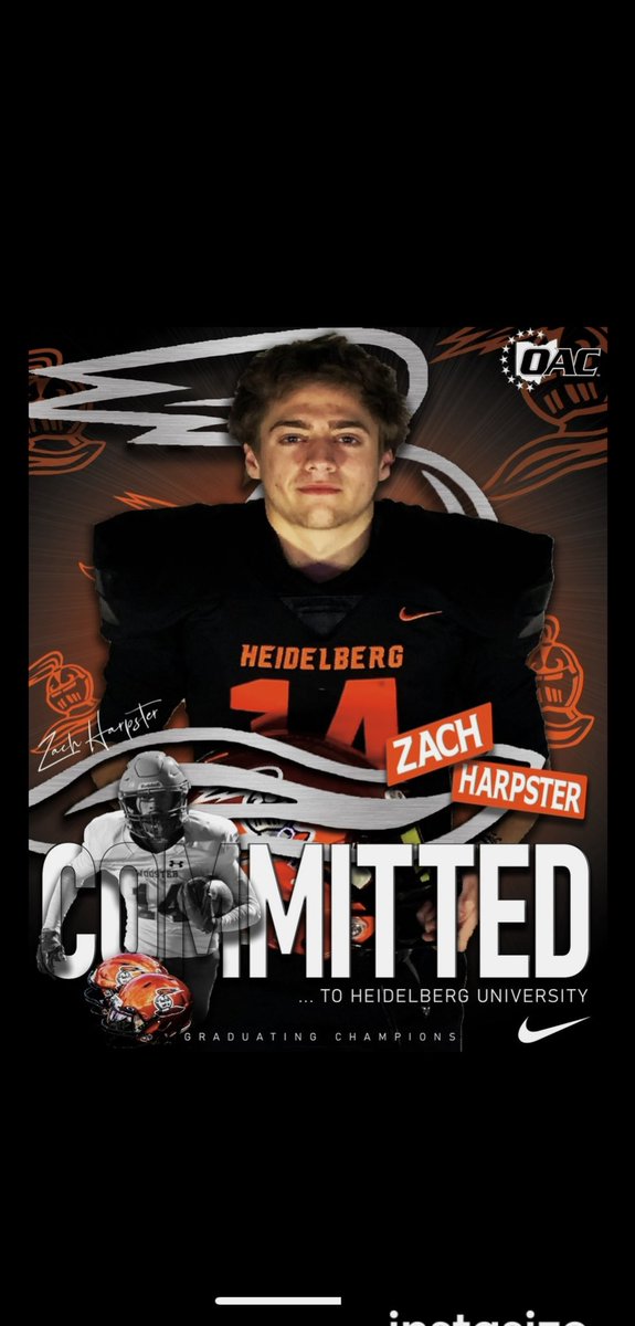 Very blessed and excited to announce I will be committing to play football at Heidelberg University 🔥⚔️  <a href="/BergFootball/">Heidelberg Football</a> <a href="/Coach_Donaldson/">Scott Donaldson</a> <a href="/CoachJlew/">Coach_JLew</a> <a href="/woogeneralsfb/">Wooster Generals Football</a>