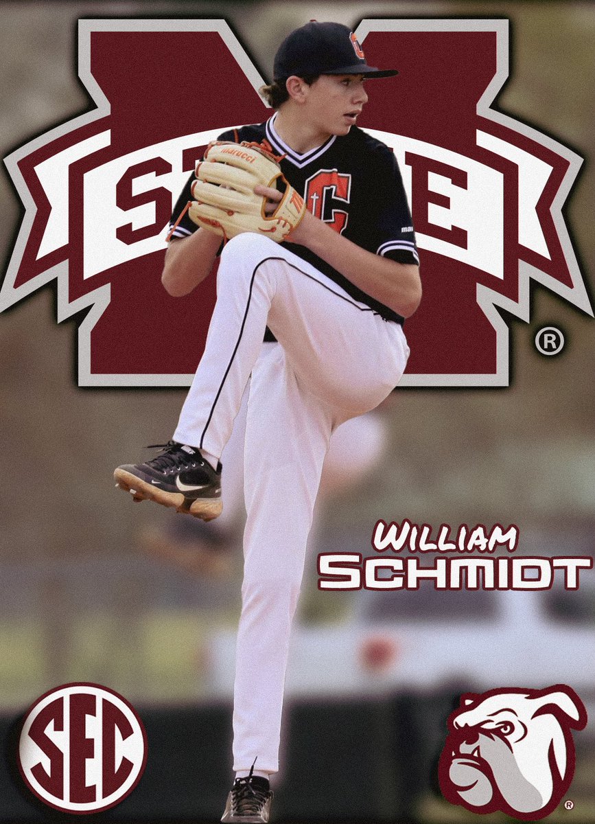 knightknation4L's tweet photo. Congratulations to 2024 RHP William Schmidt of Catholic HS on his commitment to Mississippi St.  Phenomenal news for this young man and his family #4L @_williamSchmidt @CurDogBaseball @PBR_Louisiana @HailStateBB @PerfectGameUSA @MarucciDugout @2DsportsLA @ftrstarsseries https://t.co/EAjWuu93Bj