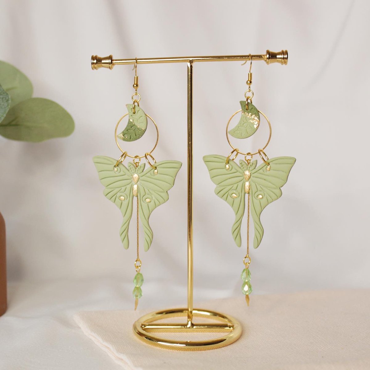 Soularlife's tweet photo. my favorite Luna moths available tonight 🥺🥰 https://t.co/BfJjC2bnnJ