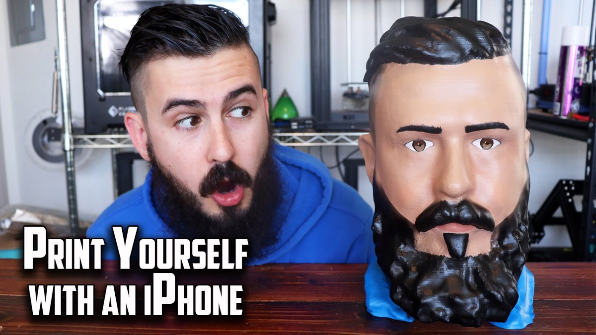 3DPrintGeneral's tweet photo. You too can 3D scan and print yourself with only an iPhone and the @EM3DApp.
Watch the full video here: https://t.co/42Uhn8lNo8 https://t.co/WtlNHMhsho
