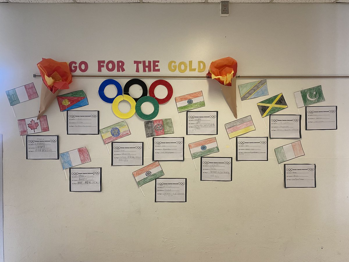 Ms_Palsetia's tweet photo. The #JrMID students @CDF_TDSB celebrated our own #OpeningCeremony last week. We learned about the flags of all the countries we come from and are ready to cheer on the athletes as they #goforgold #WinterOlympics #Beijing2022WinterOlympics @tdsb https://t.co/oKE1BVxKa5