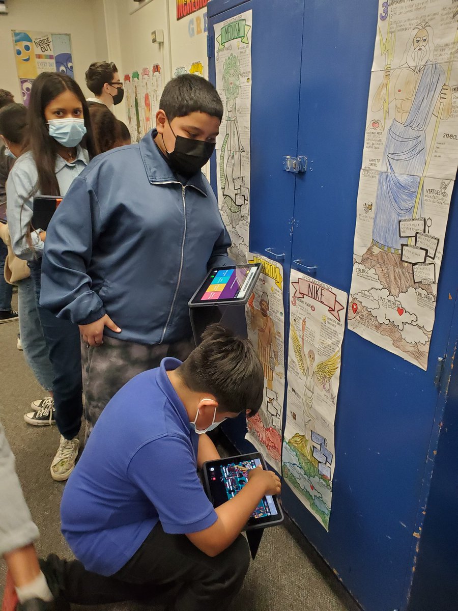 My 6th graders LOVED working in groups to research for these Greek Mythology posters, making questions and then engaging in a Gallery Walk using <a href="/quizizz/">Quizizz (now Wayground)</a>! They did a great job! #WaiteIsGreat <a href="/jennyaamaya/">Jenny Amaya</a>
