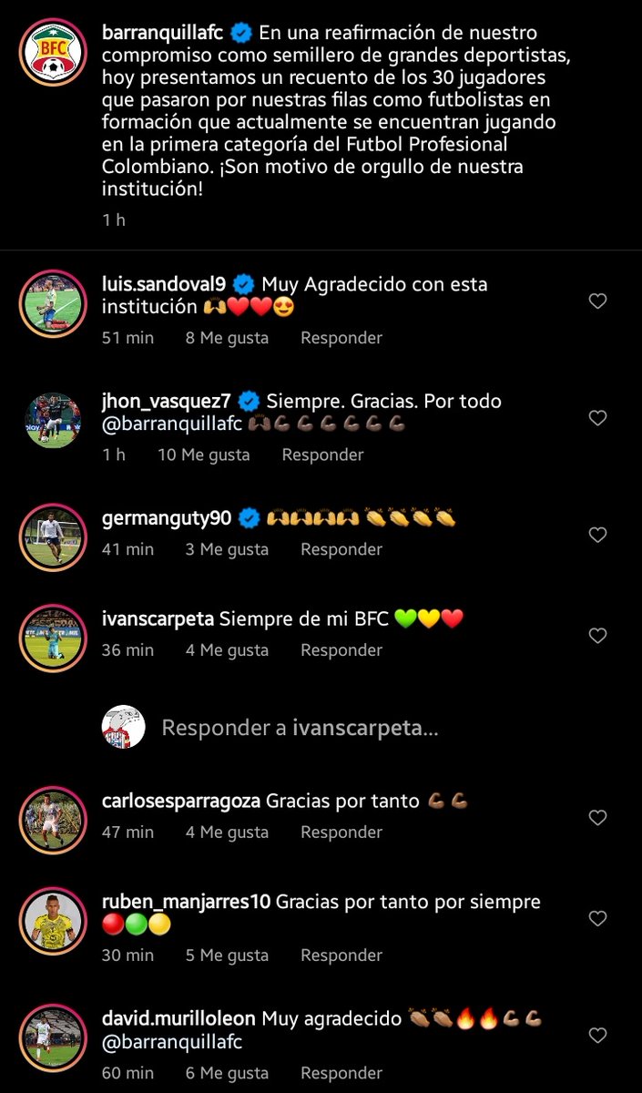 WillyFPC's tweet photo. 😍 30 jugadores que pasaron por @BarranquillaFC hoy en primera división de Colombia 🇨🇴🌺

📷 @BarranquillaFC https://t.co/xNLJ0mUzXt
