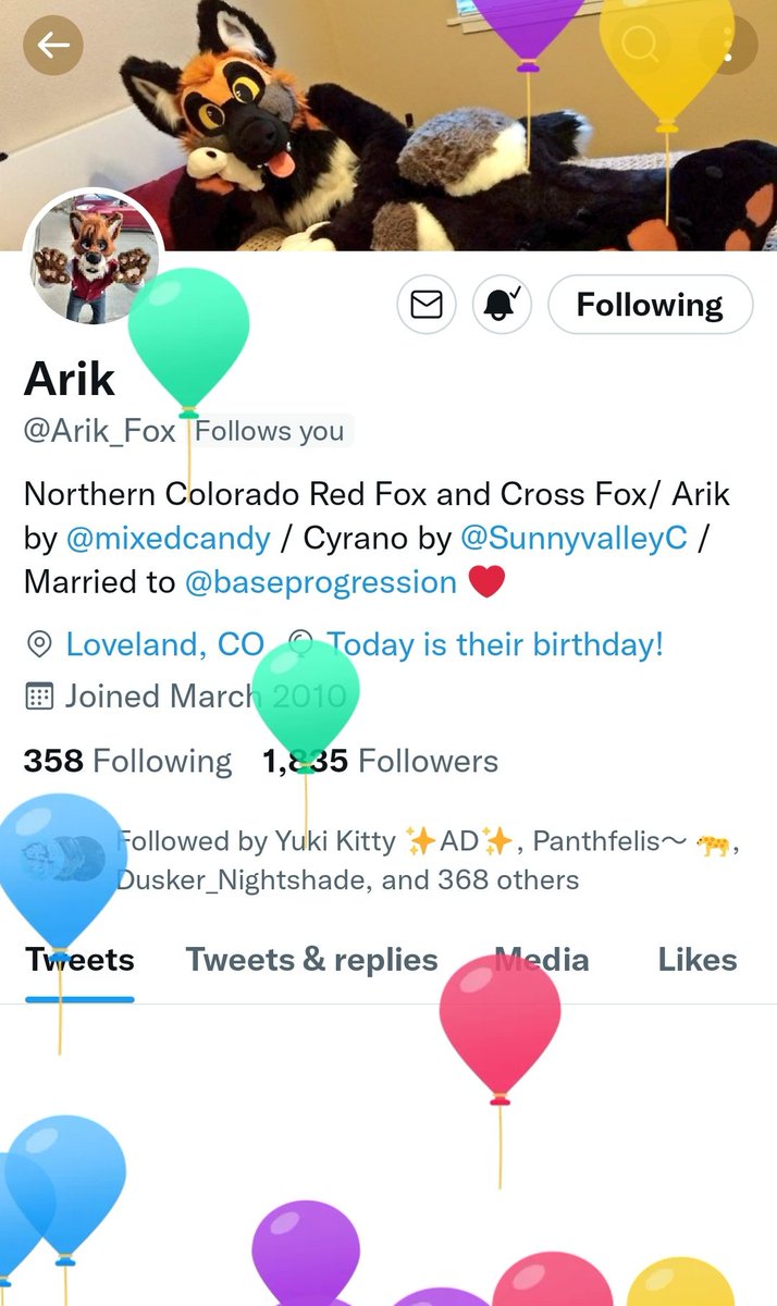 BaseProgression's tweet photo. More happy birthday just for funsies! I love you, @Arik_Fox ❤ I win! https://t.co/s6V43w4NTi