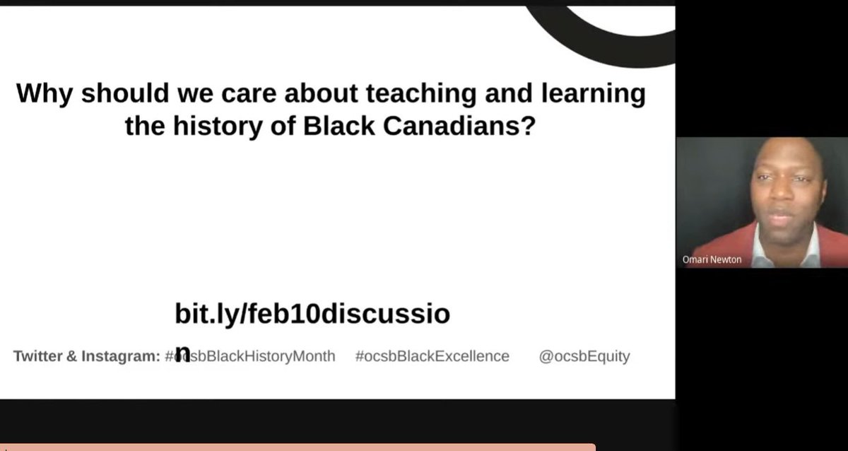 Omari: 'how do you leave someone like Matthew Decosta out of the History Book...a man that founded new France?' #ocsbBlackHistoryMonth #ocsbBlackexcellence