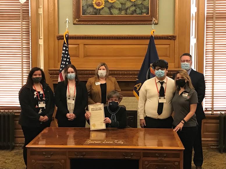 Thank you so much <a href="/GovLauraKelly/">Governor Laura Kelly</a> for proclaiming today #JAGKDayatCapitol22!  #ksleg #JAGKSuccess