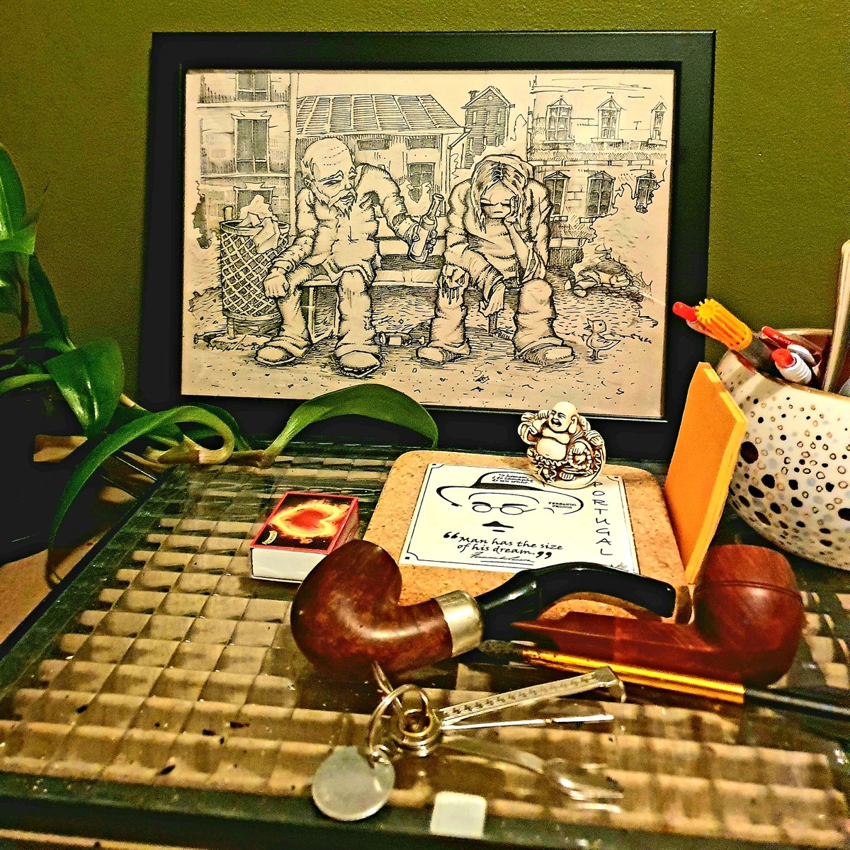 PeKing2008's tweet photo. Supported local artist and finally got my baby home 😘 #art #drawing #pencilart props Korhone Art® https://t.co/vSCtOUB353