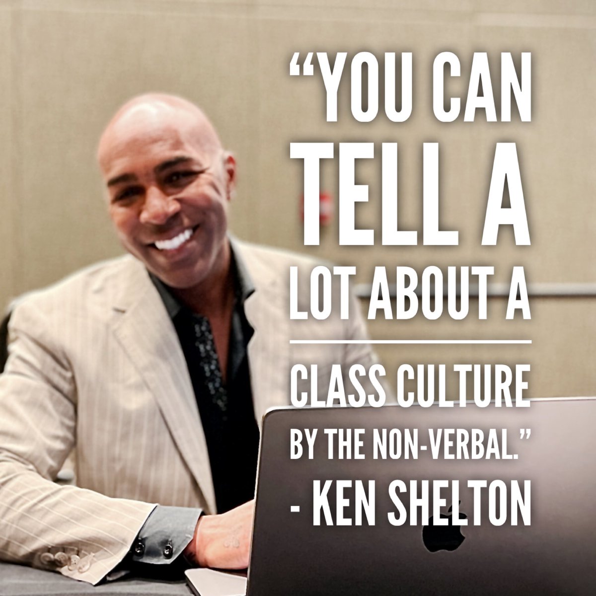 TCEA's tweet image. 👌🏽@k_shelton THANK YOU for being willing to teach and have conversations on how we need to BE BETTER. Thank you for being a #TCEA22 Thought Leader ‼️