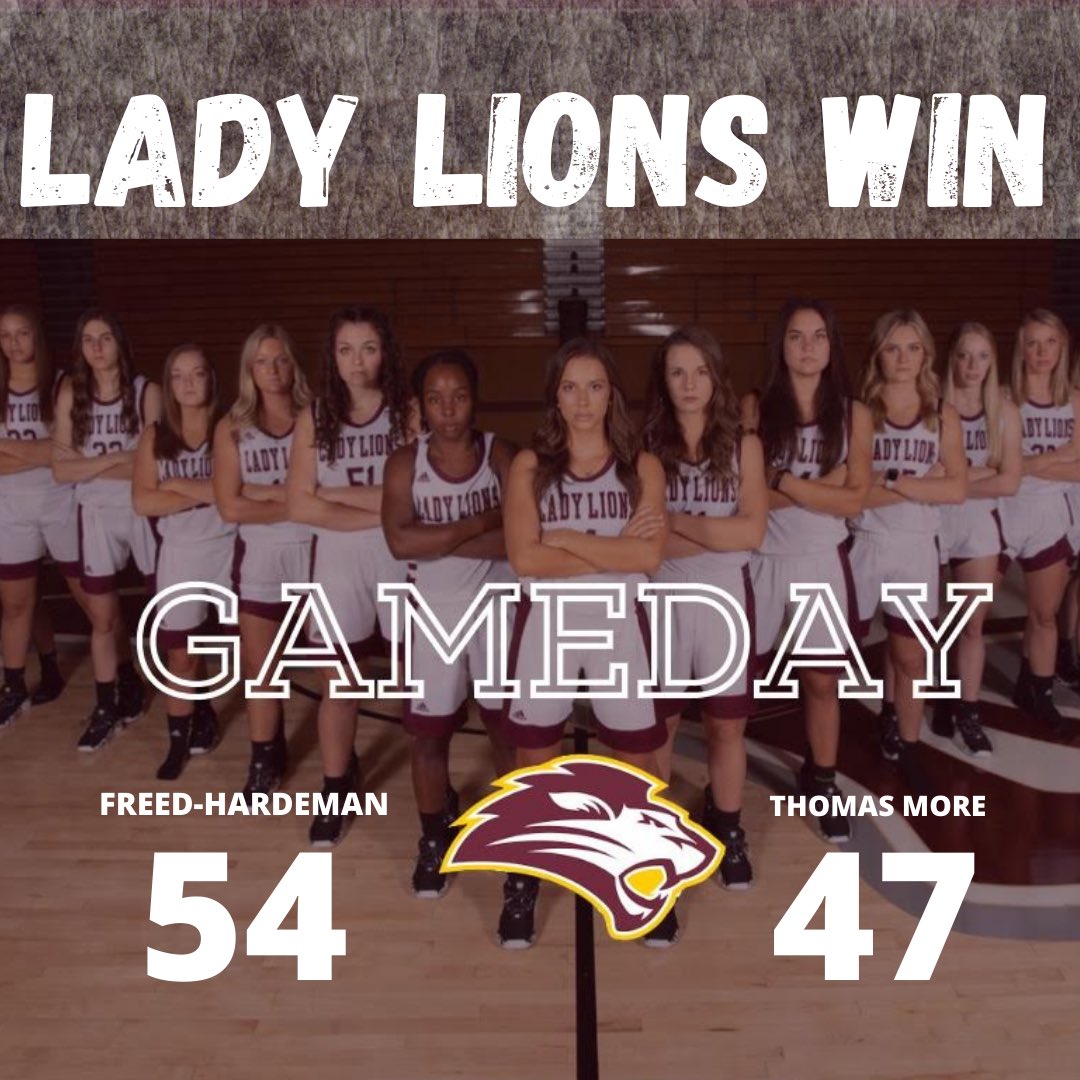 🚨🚨LADY LIONS TAKE DOWN                #2 in the nation, Thomas More Saints !!!  <a href="/NAIAHoopsReport/">NAIA Hoops Report</a> <a href="/smcollegehoops/">Small College Basketball</a> <a href="/freedhardeman/">Freed-Hardeman U</a> <a href="/MidSouthScores/">Mid-South Conference</a> <a href="/NaiaScoop/">NAIA WHoopz Scoop</a> <a href="/fhuwbb/">fhuwbb</a>