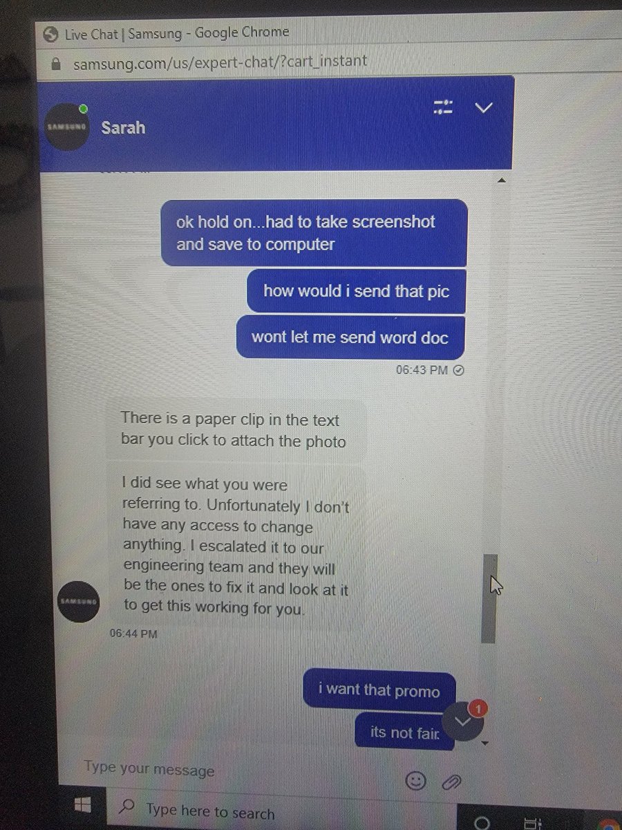 harry012181's tweet photo. @SamsungMobile horrible service. Have this pics from today and you can't honor this promo. Going to post on all social media!!!! https://t.co/RrhXZQUuth