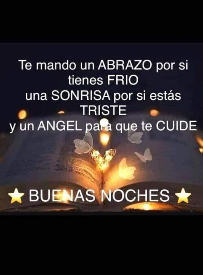 Buenas noches 
               Que descansen hasta mañana mil bendiciones para todos ustedes que sueñen con los angelitos