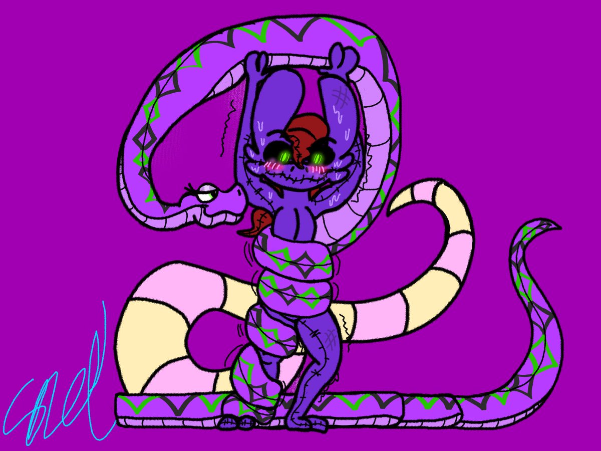 snekysnek900's tweet photo. A thing I made for @SsecarThePython … ;,,_,,; #meeeeeeeeeee #burlapmonstrr #snake #A #gift #Idkwhatelsetohashtag https://t.co/qm767DRIN0