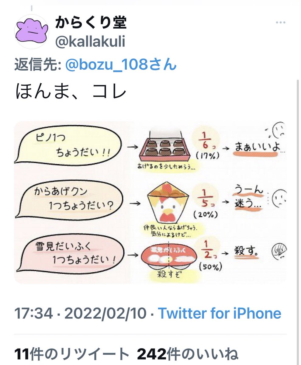 雪見 だ いふく 一個 ちょうだい