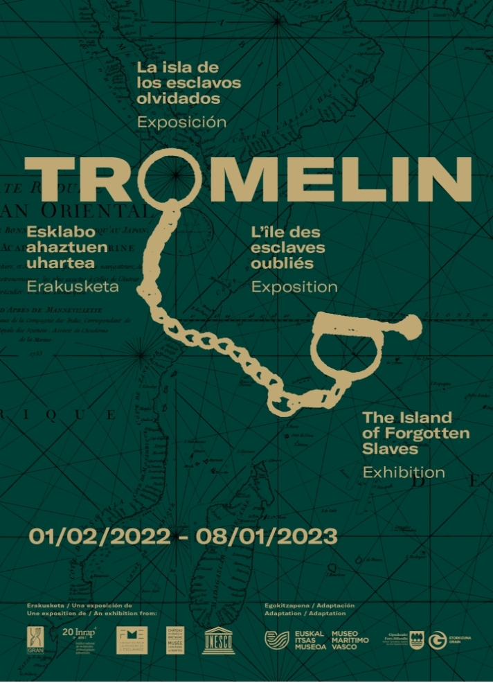 GRANOfficiel's tweet photo. À voir au musée @ItsasMuseoa (Donostia -San Sebastián) jusqu'au 8 janvier 2023, l'exposition "Tromelin, l'île des esclaves oubliés" en 4 langues  ! https://t.co/VO09jwpgp3