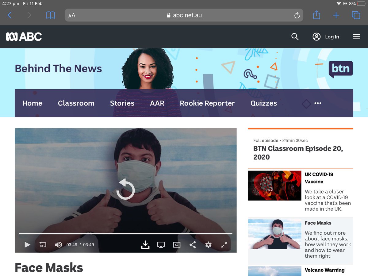 Masks video from BTN.