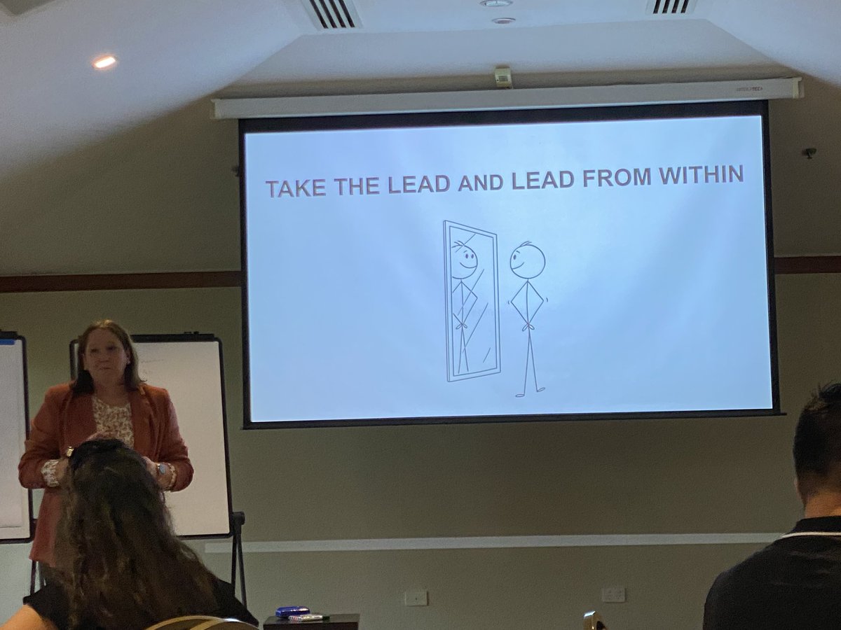 JamesMeehanHS's tweet photo. Start with why | Session 2 of #JMHSExecutiveConference ‘Take the Lead & Lead from within’ encouraging our leaders to reflect on themselves as individuals & leaders, leading with empathy @PBordado @_iEndo @KrishnaP34 @RogersLeesa @MsRatusau #EQ https://t.co/1aKVsApX7N