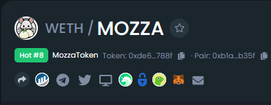 MozzaToken's tweet photo. We are trending on @DEXToolsApp !
$MOZZA https://t.co/BPWqfYV1Pf