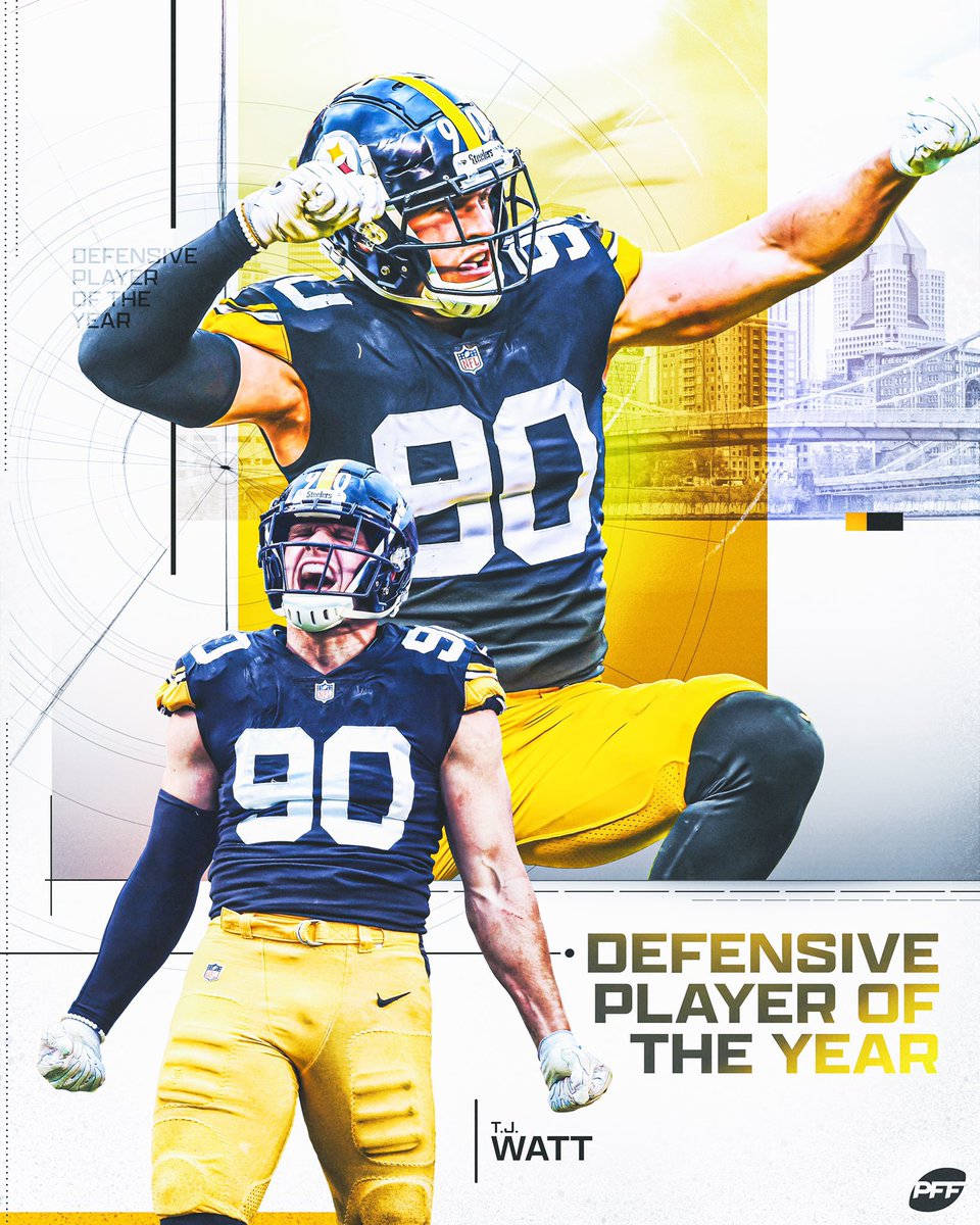 PFF_Steelers's tweet image. DEFENSIVE. PLAYER. OF. THE. YEAR. 🏆