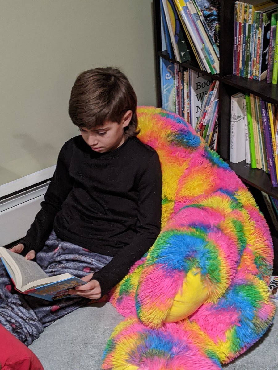 Reading while sitting on that bear he and his brother got #PARP <a href="/WWP_Dalers/">WWP_Dalers</a> <a href="/tsquicciarini/">Squicciarini's Class</a> <a href="/PatrickKlocek/">Dr. Patrick Klocek</a> <a href="/JenniferDeHayes/">Jennifer DeHayes, Ed.D.</a> <a href="/WWPPTA/">Woodward Parkway PTA</a>