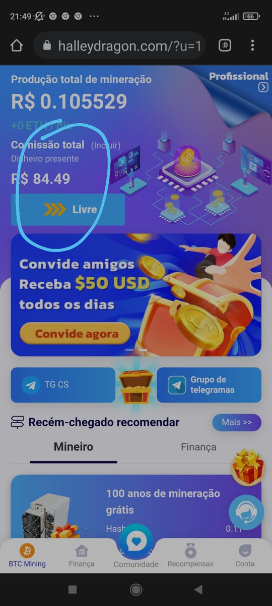 CesarVinhas's tweet photo. Mineração de Bitcoin grátis, fácil de ganhar todos os dias R$1,700 Use meu link para se registrar e dar a você R$52.32 para retirada. https://t.co/IY47gJT6dH https://t.co/b7J0GOFlyO