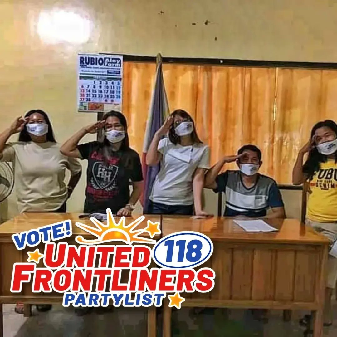 Ufph_2018's tweet photo. "Nagkaka1sang boto para sa United Frontliners Partylist"

Nagsama-sama ang mga kababayan natin sa Davao Oriental upang suportahan ang adbokasiya at layunin ng United Frontliners Partylist. 

#UnitedFrontlinersPartylist
#118SaBalota https://t.co/QoImWwnxeq