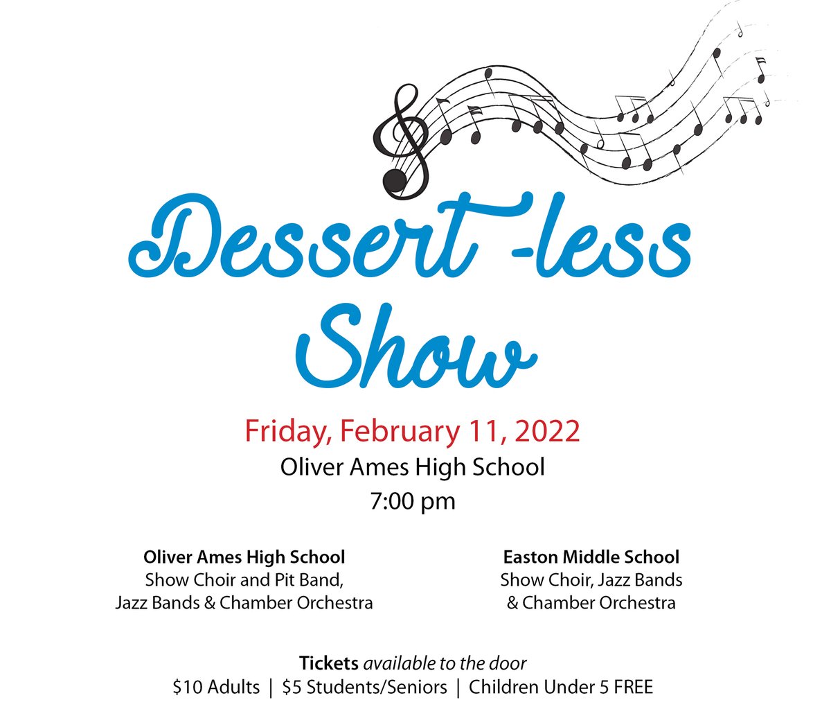 MusicEaston's tweet photo. It's happening! Friday night, 7:00 pm at OA!!! Can't wait to see these talented kids perform!!
Tickets to be purchased at the door (cash or venmo accepted). Thank you for your support! https://t.co/9jtcnD47VZ