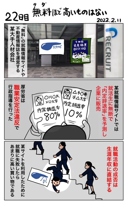 #100日で再生する日本のマスメディア 22日目 無料ほど高いものはない 