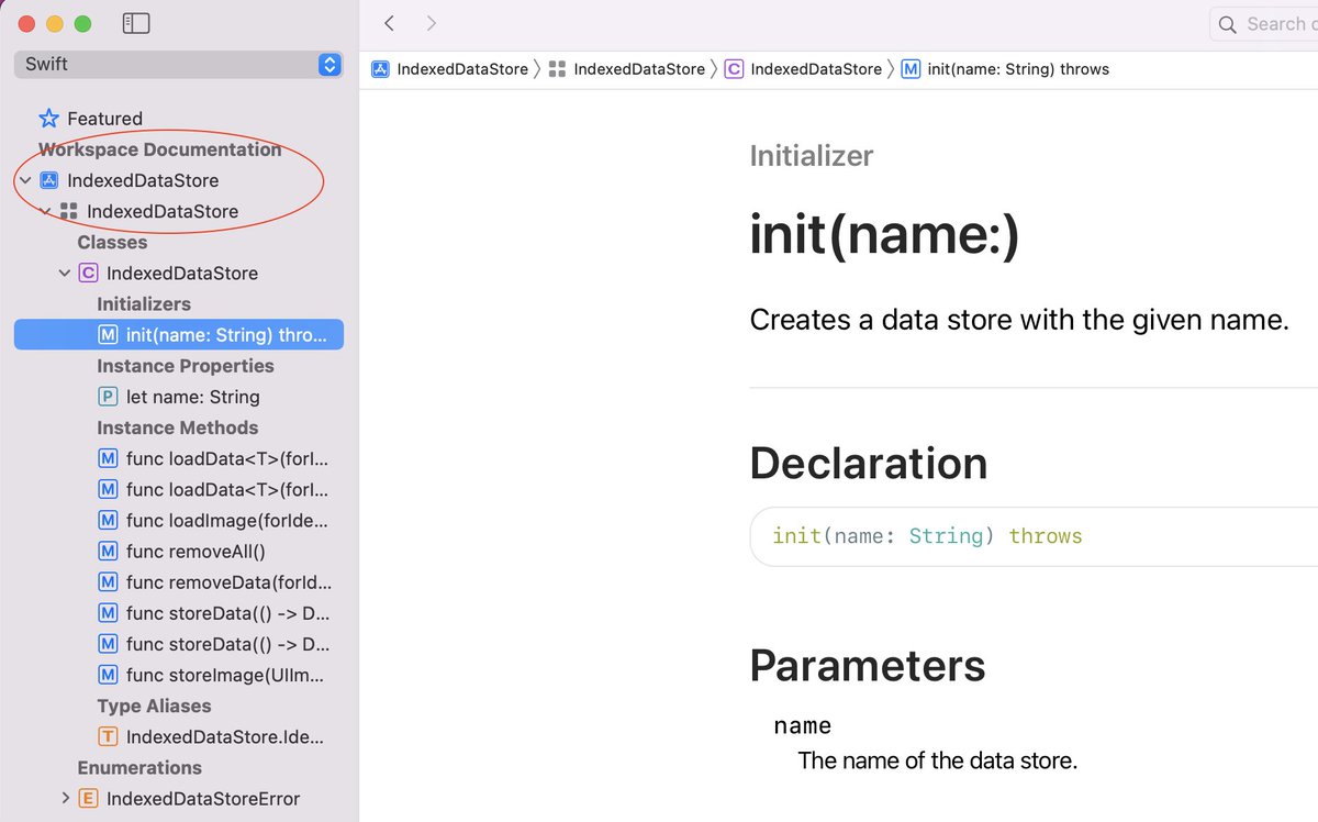 toomasvahter's tweet photo. 🔨 Xcode tip #25: Xcode can build and show documentation for any project in the Developer Documentation window.
#xcodetip #swifttip #iosdev https://t.co/7pELc6X1mv