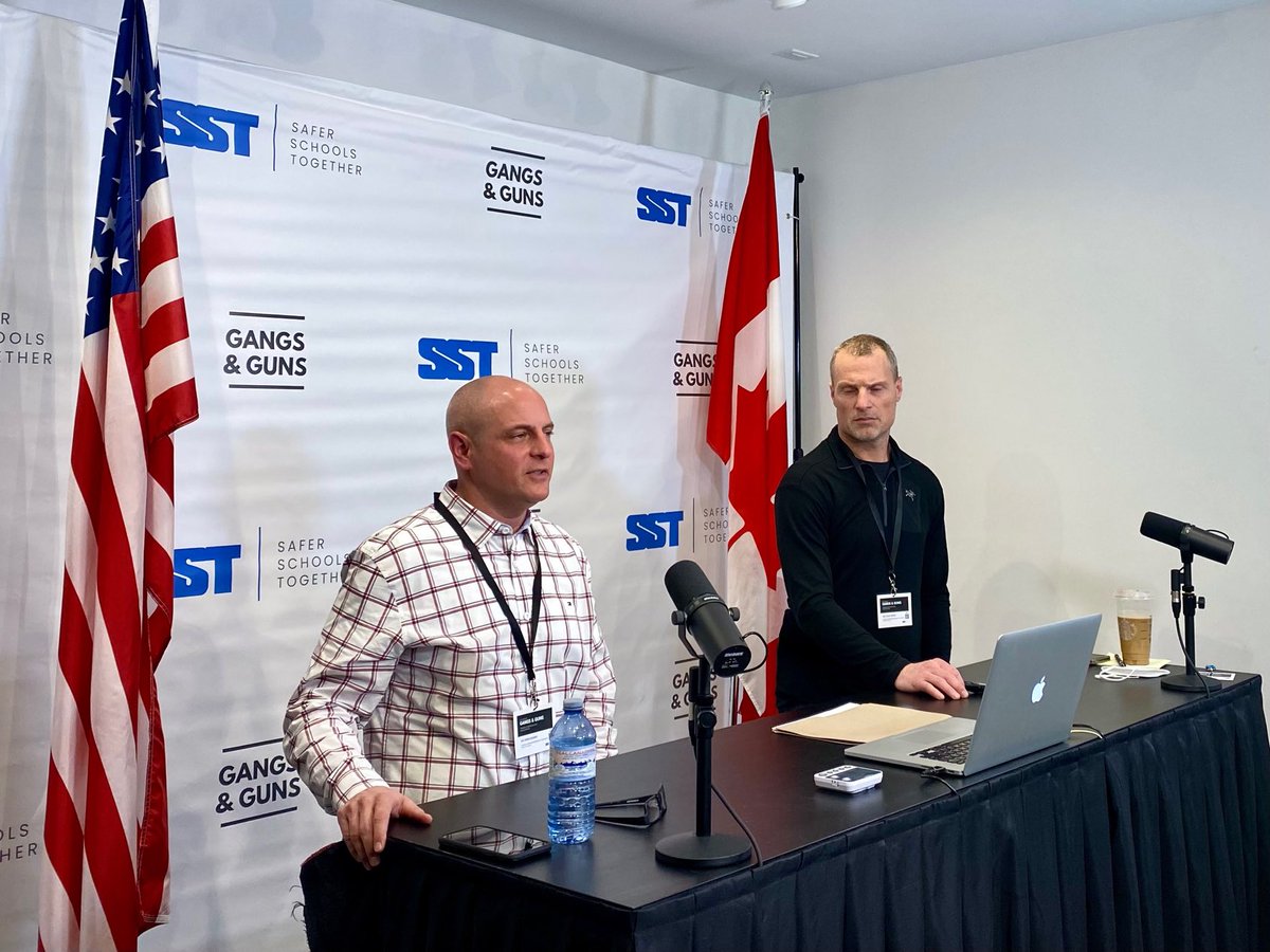 OddSquadProd's tweet photo. Great presentations today from the 14th annual ⁦@Safer_Schools⁩ Gangs and Guns conference at the OSP studios in Bby. Thanks to ⁦@BurnabyRCMP⁩ Supt De la Gorgendiere for welcome remarks &amp; all LE participating - all Provinces and 20 States here &amp; over 750 participants! https://t.co/BFUzrgKzoP
