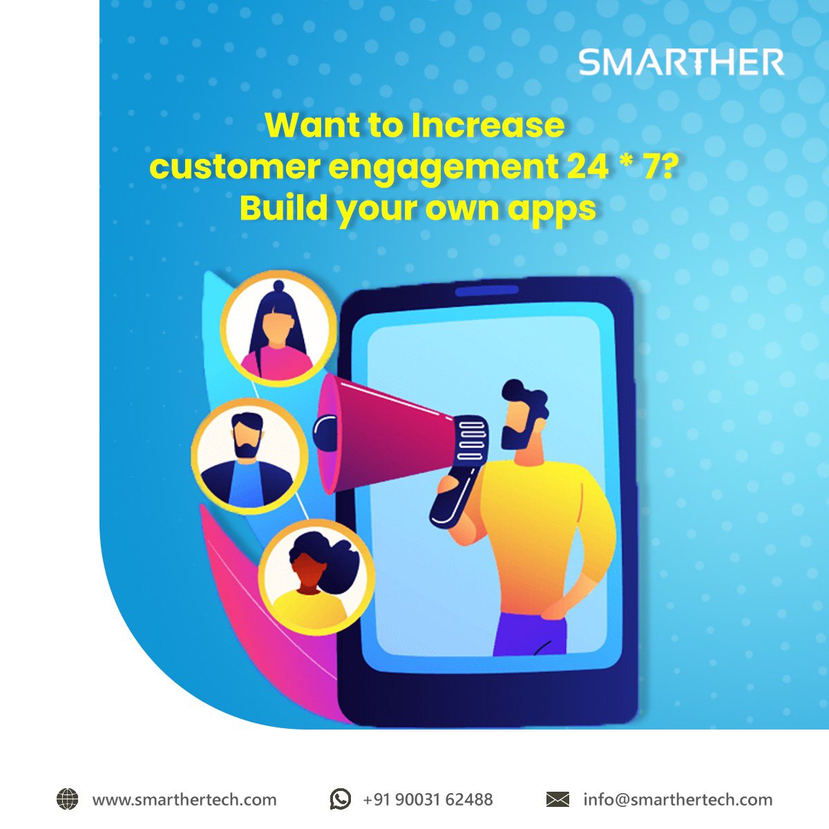 kumar_pandian85's tweet image. Want to Increase customer Engagement 24*7 build your own apps #appdeveloper #appdevelopement #smarther #mobileapps #ecommerce #chennaiappdeveloper