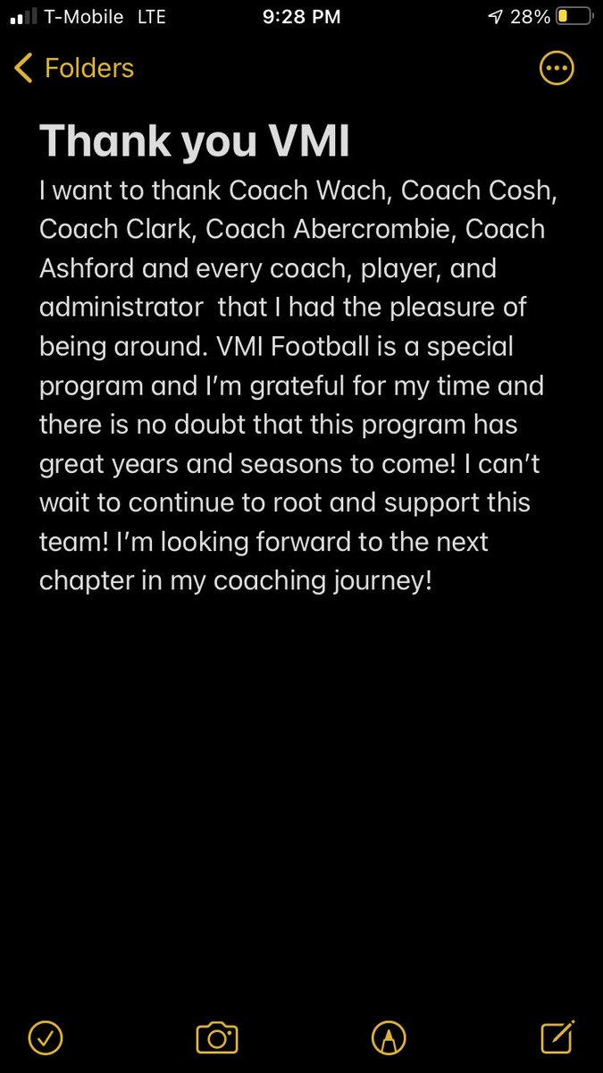 Coach_Menard55's tweet photo. Thank you @VMI_Football for the family I made. Wouldn’t trade my time in Lexington for anything. Fired up for the future! https://t.co/qf4MDeRLe8