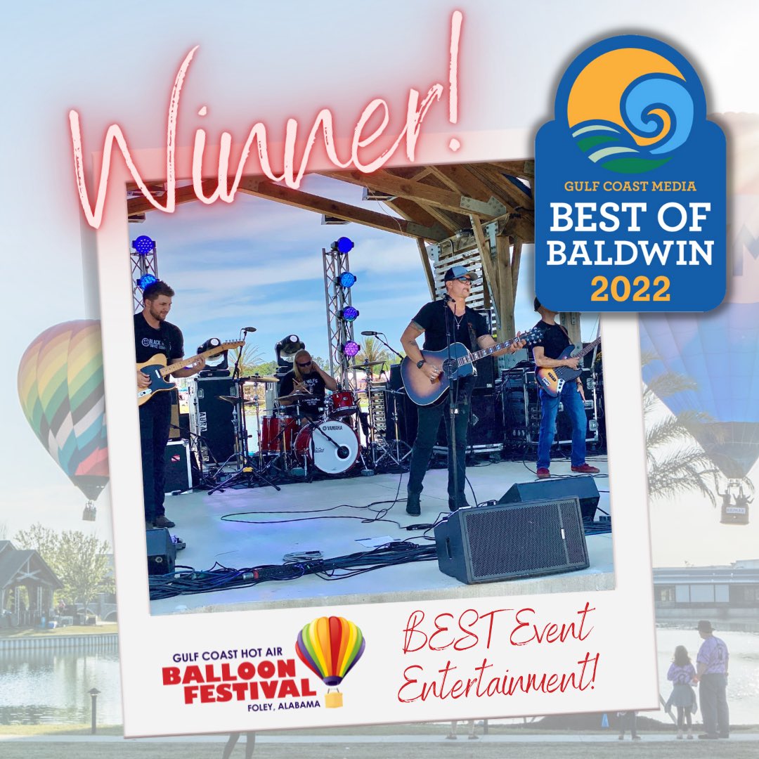 GCHABalloonFest's tweet photo. #BigNews! Tonight at the Gulf Coast Media's #BestOfBaldwin, the Gulf Coast Hot Air Balloon Festival at OWA Parks & Resort WON "BEST Event Entertainment"!!! #WeAreStoked 😎 🙌 🥰#Thankful https://t.co/khEEcUPukc