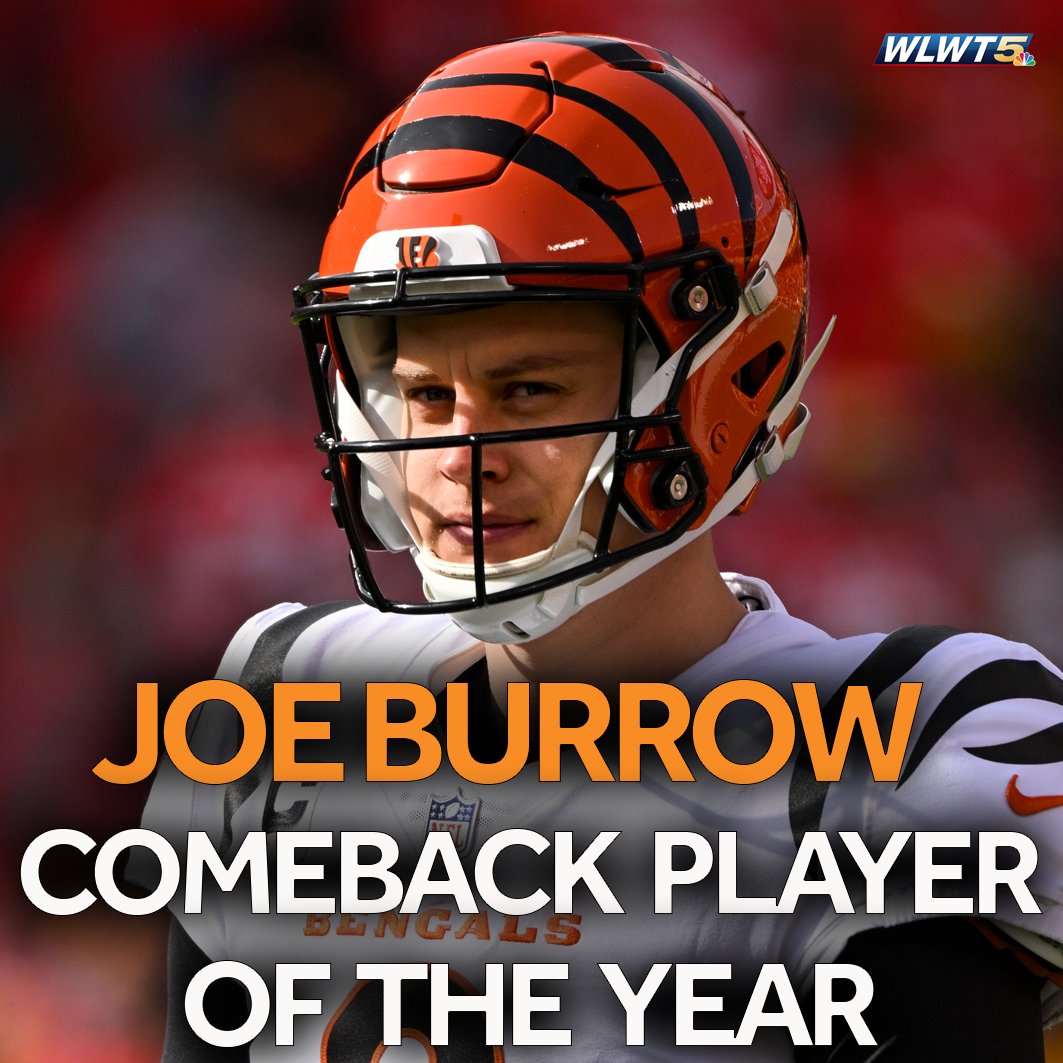 Joe Burrow named NFL Comeback Player of the Year