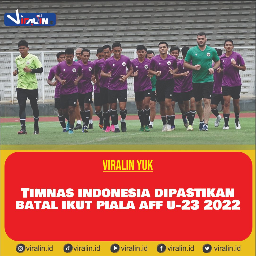 Tim U-23 Indonesia batal mengikuti turnamen Piala AFF U-23 di Kamboja yang sedianya digelar pada 14-26 Februari 2022. Karena banyak pemain yang positif Covid-19 dan cidera.

#Viralin
#viral 
#timnas #timnasindonesia #timnasindonesiau23 #kitagaruda #pialaaffu23 #timnasjuara