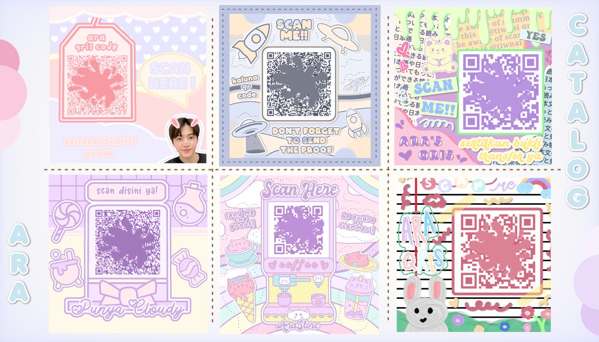 tiwnai's tweet photo. rt will be greatly appreciated 🙌🏻 hello everyone, tomorrow ara open order for qr deco and watermark. you can take a look my catalog first and if you want to order, you can directly dm me. but before that, make sure you've read the TNC, okay?💜

#zonauang #zonajajan #zonaba https://t.co/zeWFOCoyeW