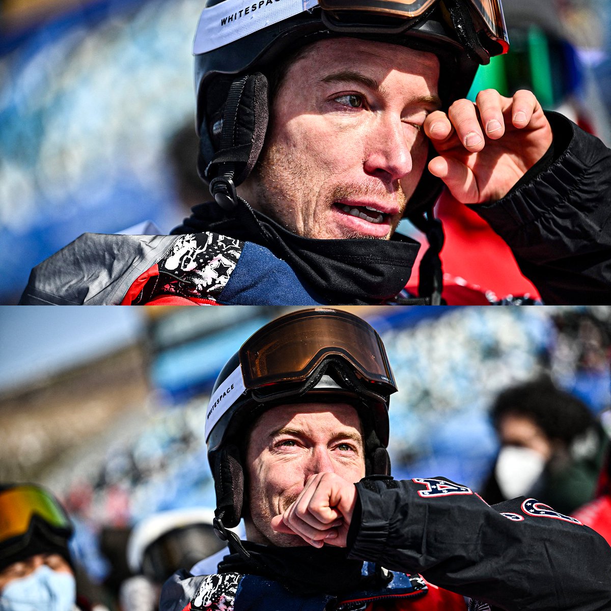 sportingnews's tweet photo. Shaun White was emotional following his final Olympic event 🥺

#Olympics https://t.co/TKM1bYgJoP
