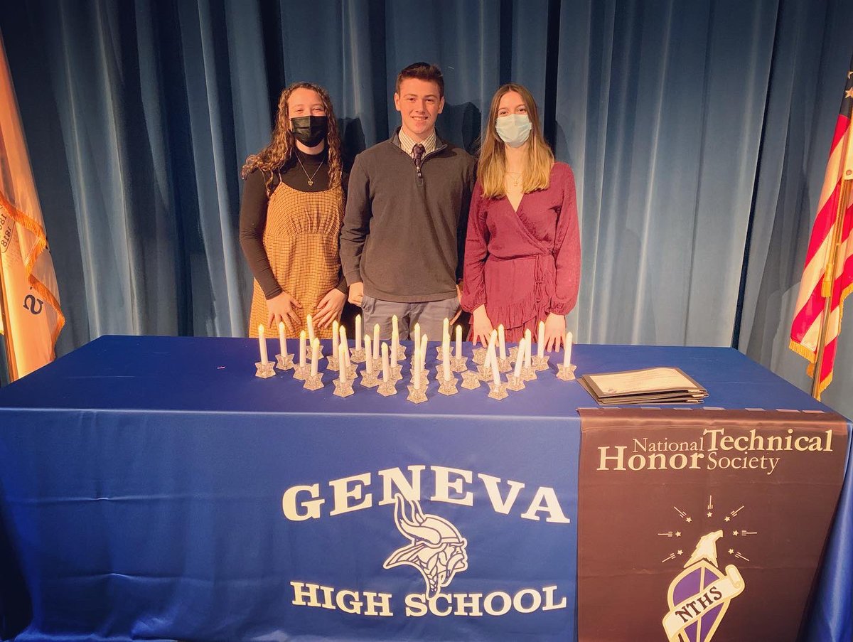 Congratulations to these newly inducted National Technical Honor Society members! We were honored to be able to recognize all your hard work and commitment to CTE classes. So glad to have so many parents join, as well! Second picture is of our wonderful officers #geneva304