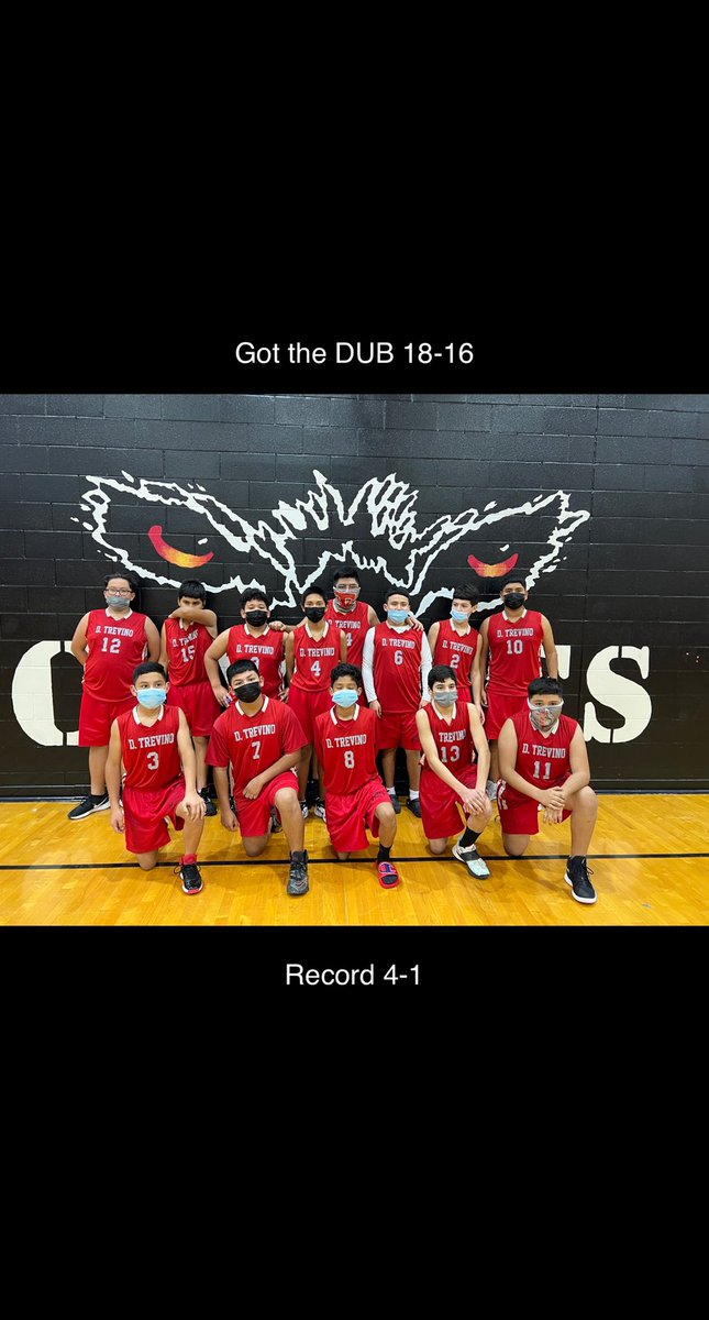JaviErikaP12's tweet photo. Congratulations to the basketball team for winning a hard fought game! #trusttheprocess #championshipmindser 4-1 @dtrevinoms https://t.co/FgwUet5gKz