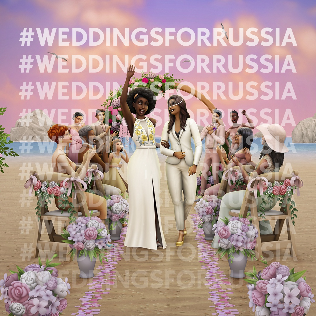 shirlia666's tweet photo. #weddingsforrussia @Sims4 @SimGuru @SimGuruNinja @SimGuruFrost @SimGuruSalo @SimGuruGeorge @SimGuruNova The game has a rating for adults in Russia. There is no propaganda! I've been a fan of the game universe since childhood. I am very upset by this decision. https://t.co/J6pDqPK4CC