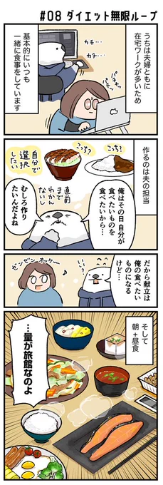 まーた体重が「人生最大」の記録を更新してた〜!! わはははは🤗(白目)
ダイエットが無限ループするお話を描きました🤗✨ (1/2) 