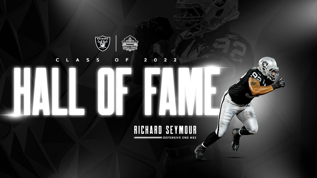 A dominant force inside.

Congrats to <a href="/BigSey93/">Richard Seymour</a> for making the Hall of Fame.