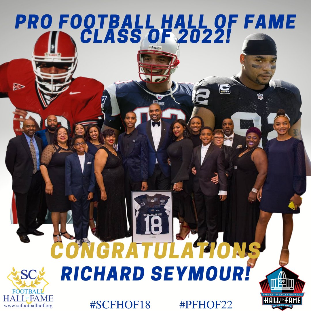 SCFootballHOF's tweet image. Congratulations Richard! #SCFHOF18 #PFHOF22 
Richard becomes the 4th SC native &amp;amp; 6th #SCFHOF Inductee to make the @ProFootballHOF! #SCPros #SCStrong 💪🏾
scfootballhof.org/inductees/indu…