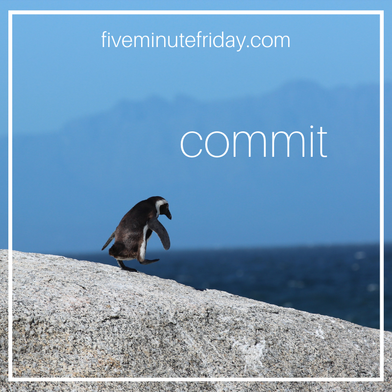 It's writing time! This week's Five Minute Friday writing prompt is: COMMIT. Set a timer for five minutes and commit! Join the link-up and meet new writing friends here: fiveminutefriday.com/2022/02/10/fmf… #fmfparty #writingcommunity #writingprompt #commit