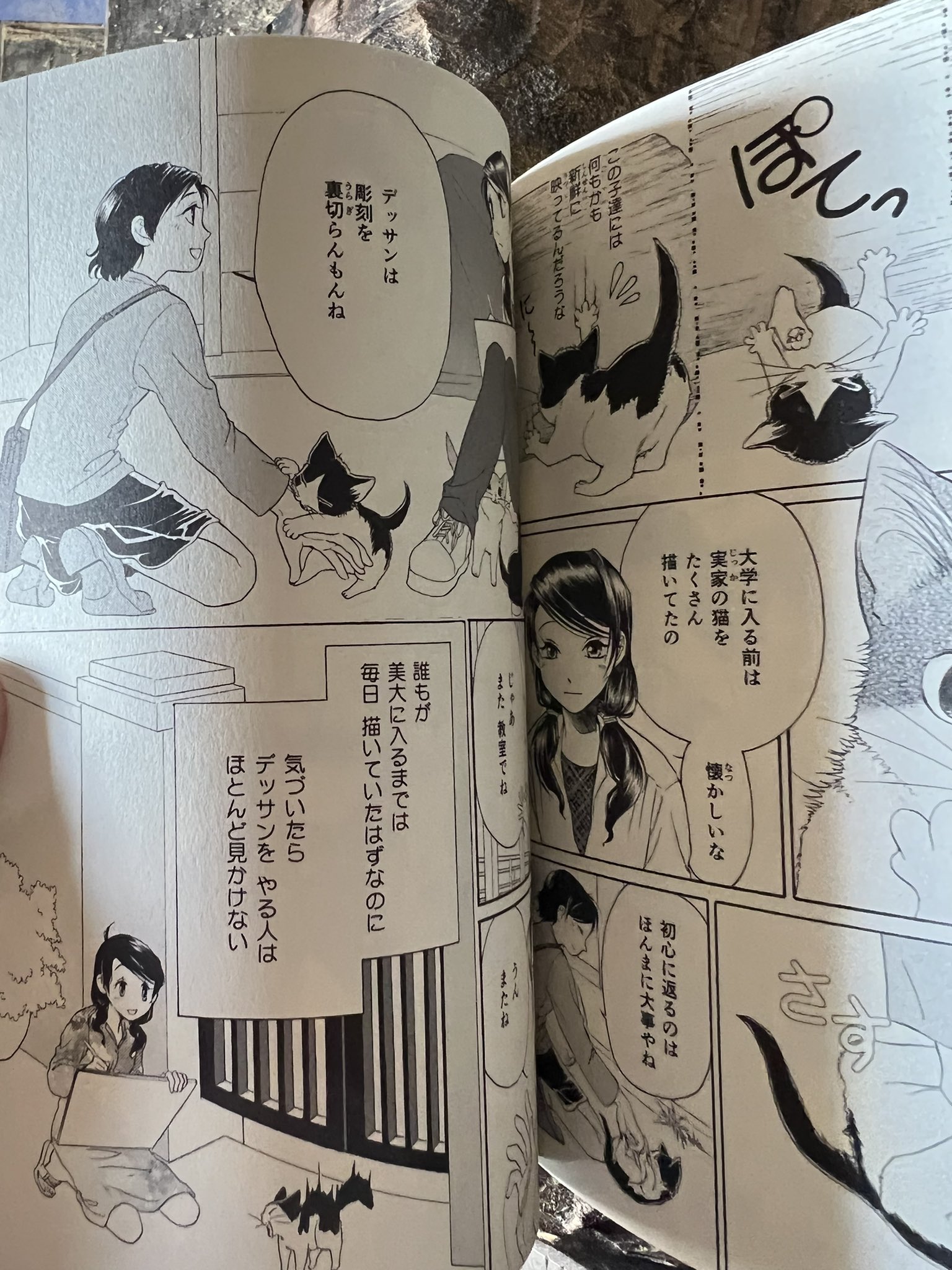はしもとみお はしもとみお彫刻日誌 完全版 原案 はしもとみお 漫画 糺の森たゆた ねこぱんちで連載していた漫画 木彫り猫の 息吹を全話収録した完全版が バレンタインの2 14日に発売します 美大の頃の話などもすべて実話だし 近藤さん山田さんとの物語